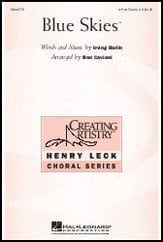 Blue Skies SSA choral sheet music cover